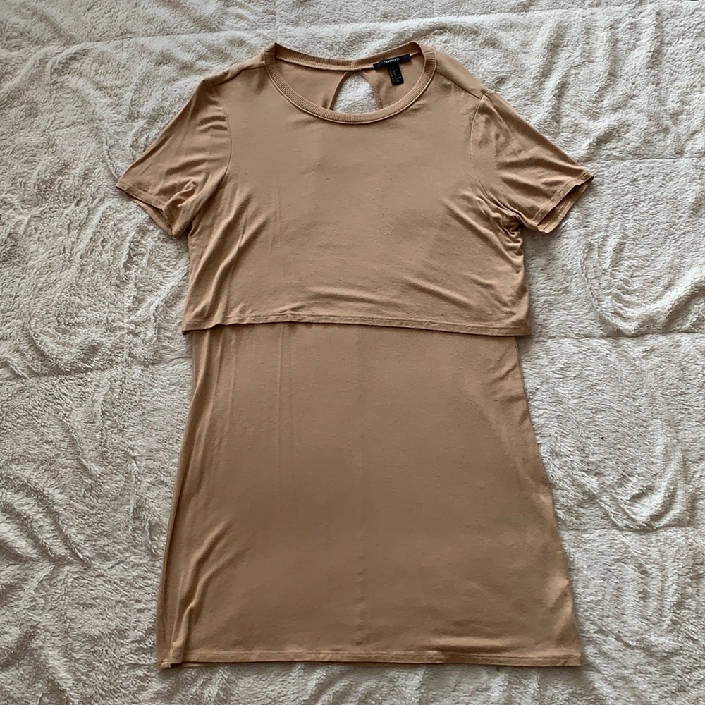 Tan Forever 21 Dress